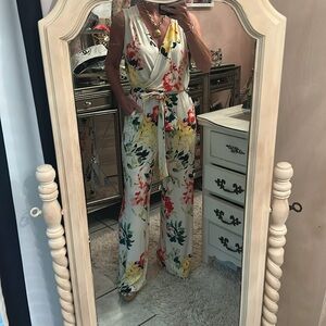 Nikki Poulos tropical jumpsuit
